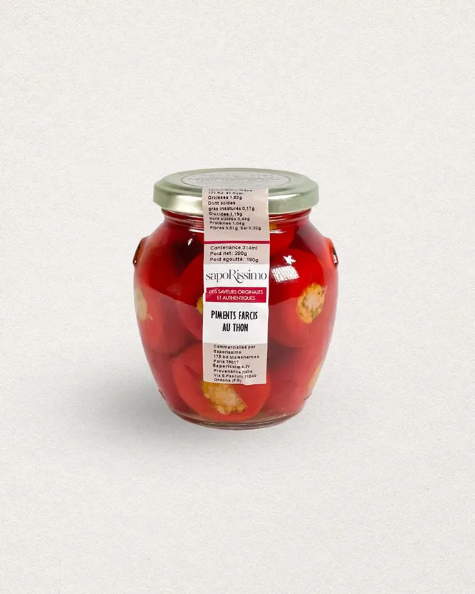 PETITS PIMENTS FARCIS AU THON