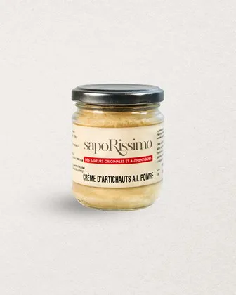 CRÈME D'ARTICHAUTS,AIL,POIVRE